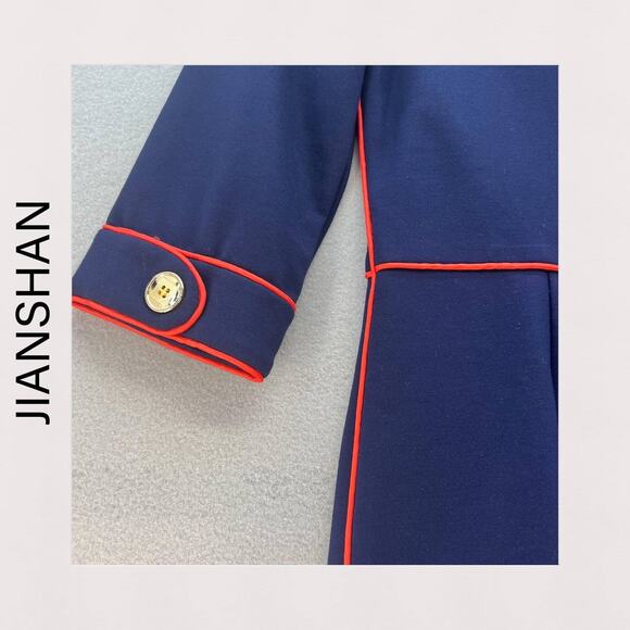 Jianshan Flounce Ruffled Mini Dress Women’s Size Medium Cotton Blend Elegant - Picture 11 of 13